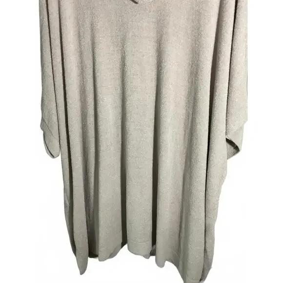 Barefoot Dreams Cozy  Chic Lite Light Gray Women's Hooded Vest  2X - Picture 7 of 7